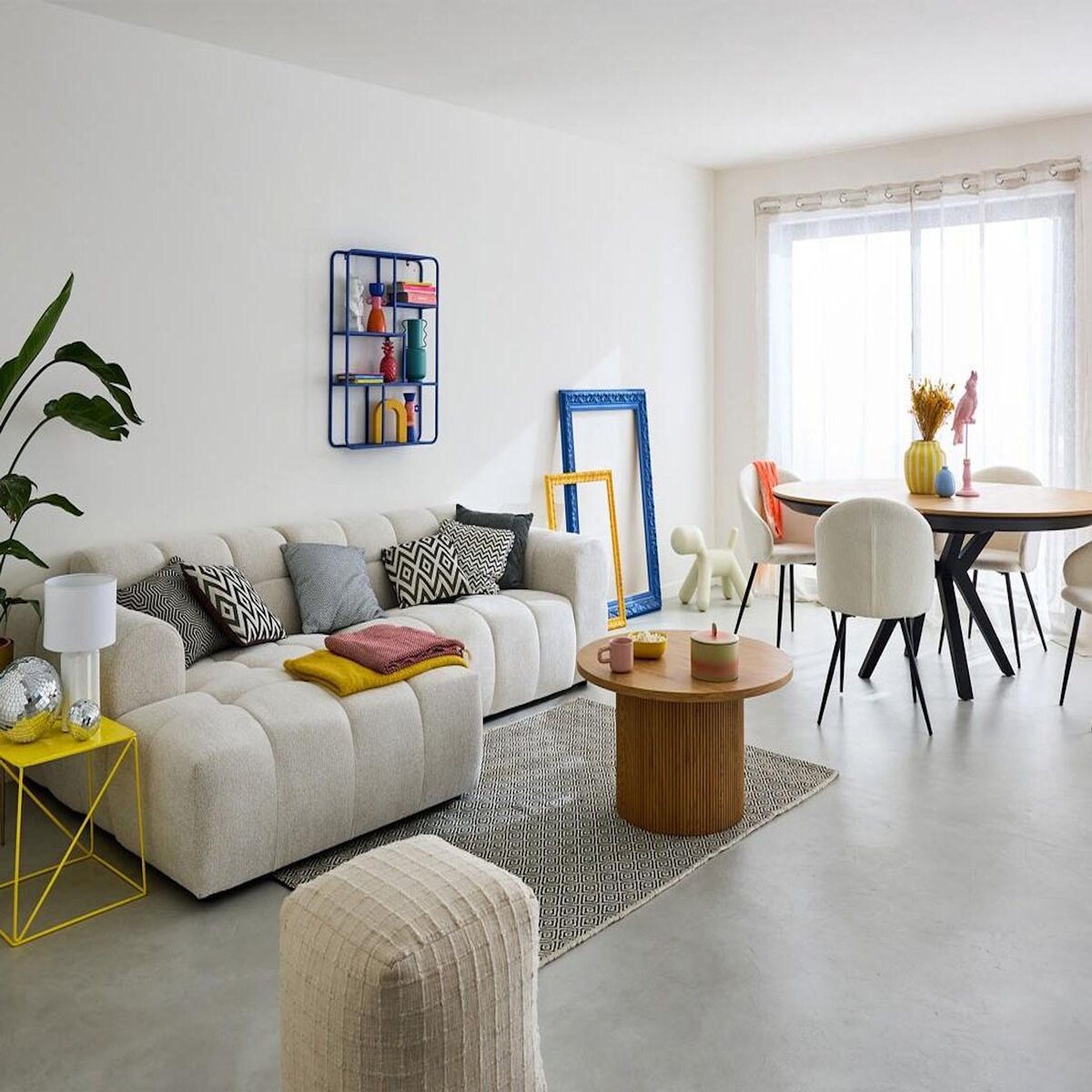 LISA DESIGN Ray - canapé d'angle gauche - 4 places - en tissu texturé