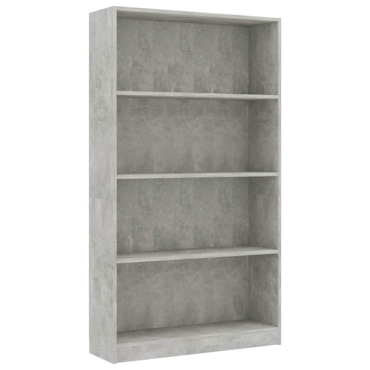 VIDAXL Bibliotheque a 4 niveaux Gris beton 80x24x142cm Bois ingenierie