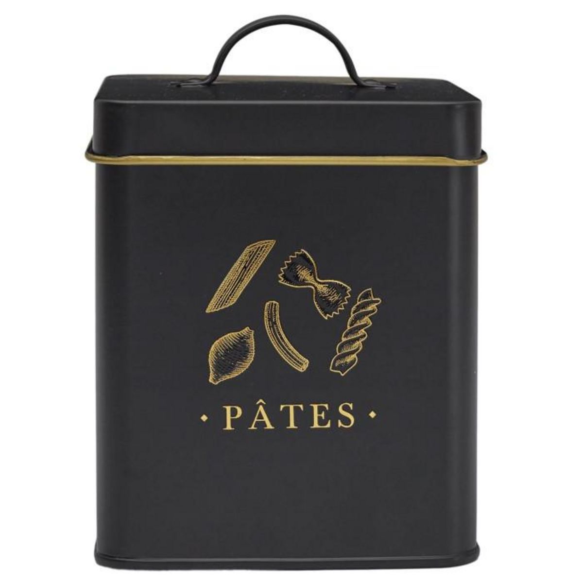 Paris Prix Boîte à Pâtes en Métal  Lounge  19cm Noir