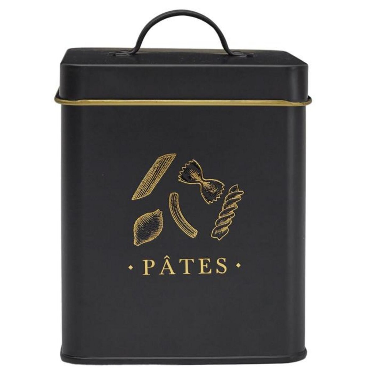 Paris Prix Boîte à Pâtes en Métal  Lounge  19cm Noir