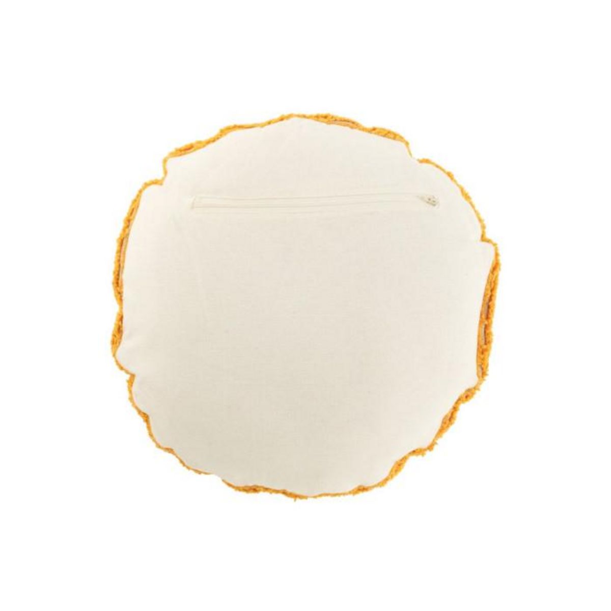 Paris Prix Coussin Déco Tufté Smiley  Polly  45cm Orange