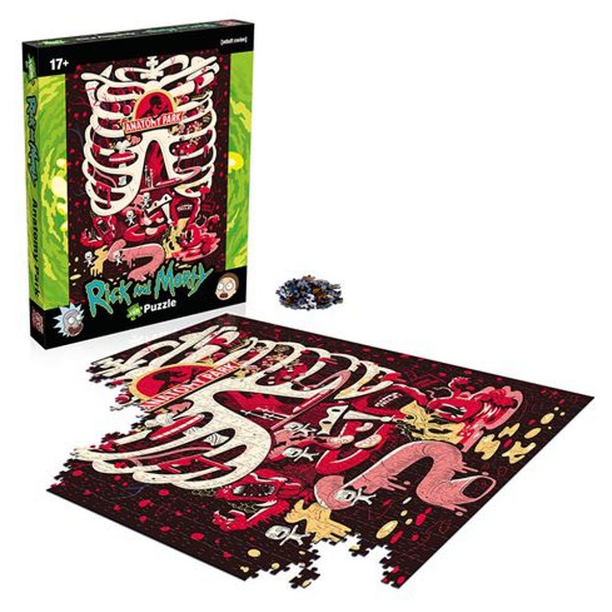  WINNING MOVES Puzzle 1000 pièces Rick et Morty Anatomy Park