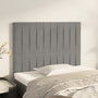 Voir la diapositive 1 : VIDAXL Tetes de lit 2 pcs Gris clair 100x5x78/88 cm Velours
