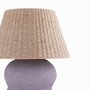 Voir la diapositive 6 : Rendez vous déco Lampe à poser en jute et papier mauve-Ida