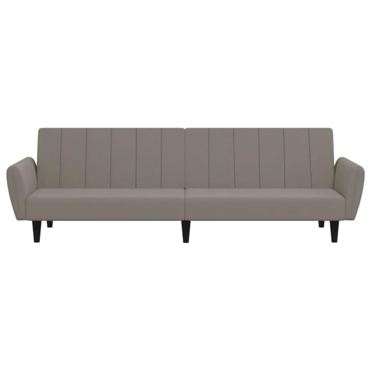 VIDAXL Canape-lit a 2 places gris clair velours