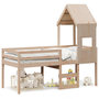 Voir la diapositive 2 : VIDAXL Lit haut sans matelas 90x190 cm bois de pin massif