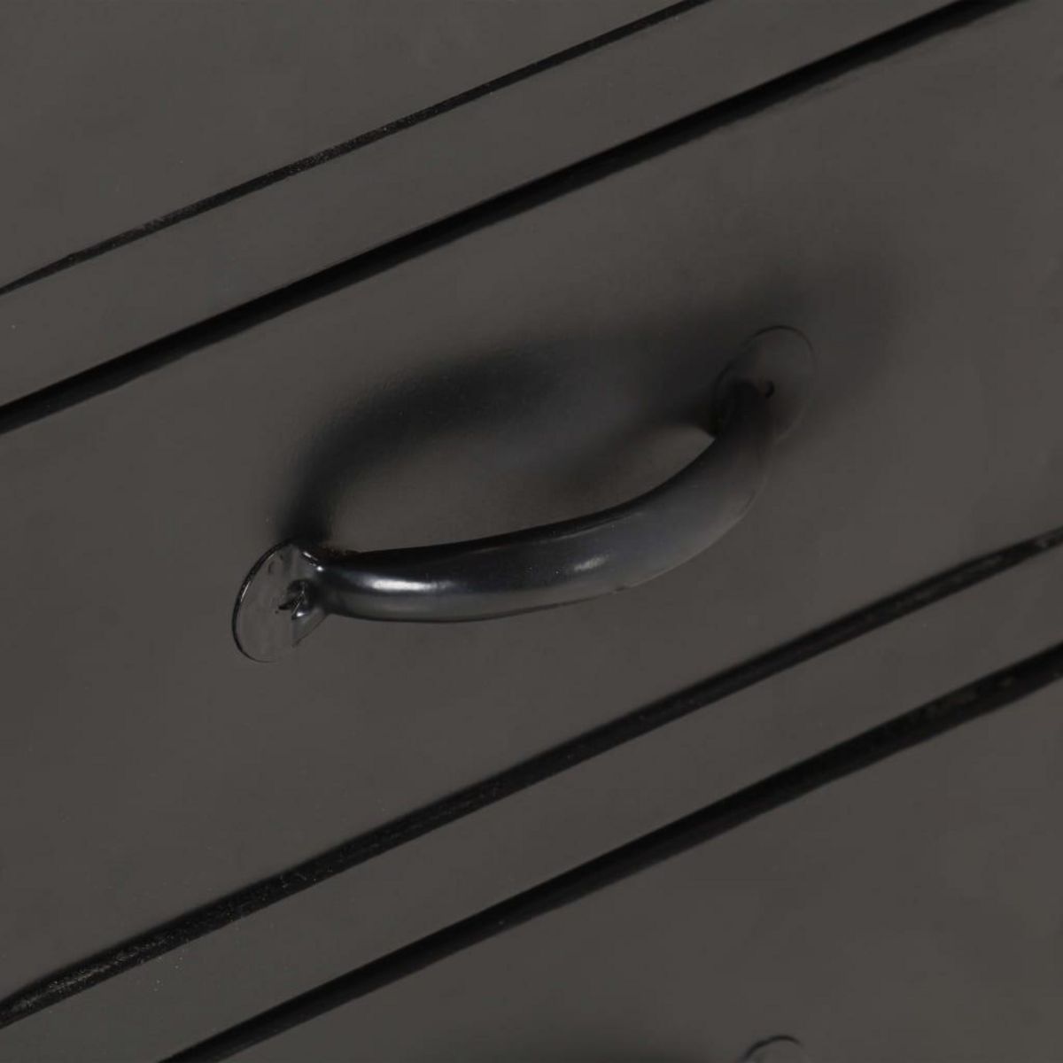 VIDAXL Buffet 110x30x65 cm Bois de manguier massif brut et acier