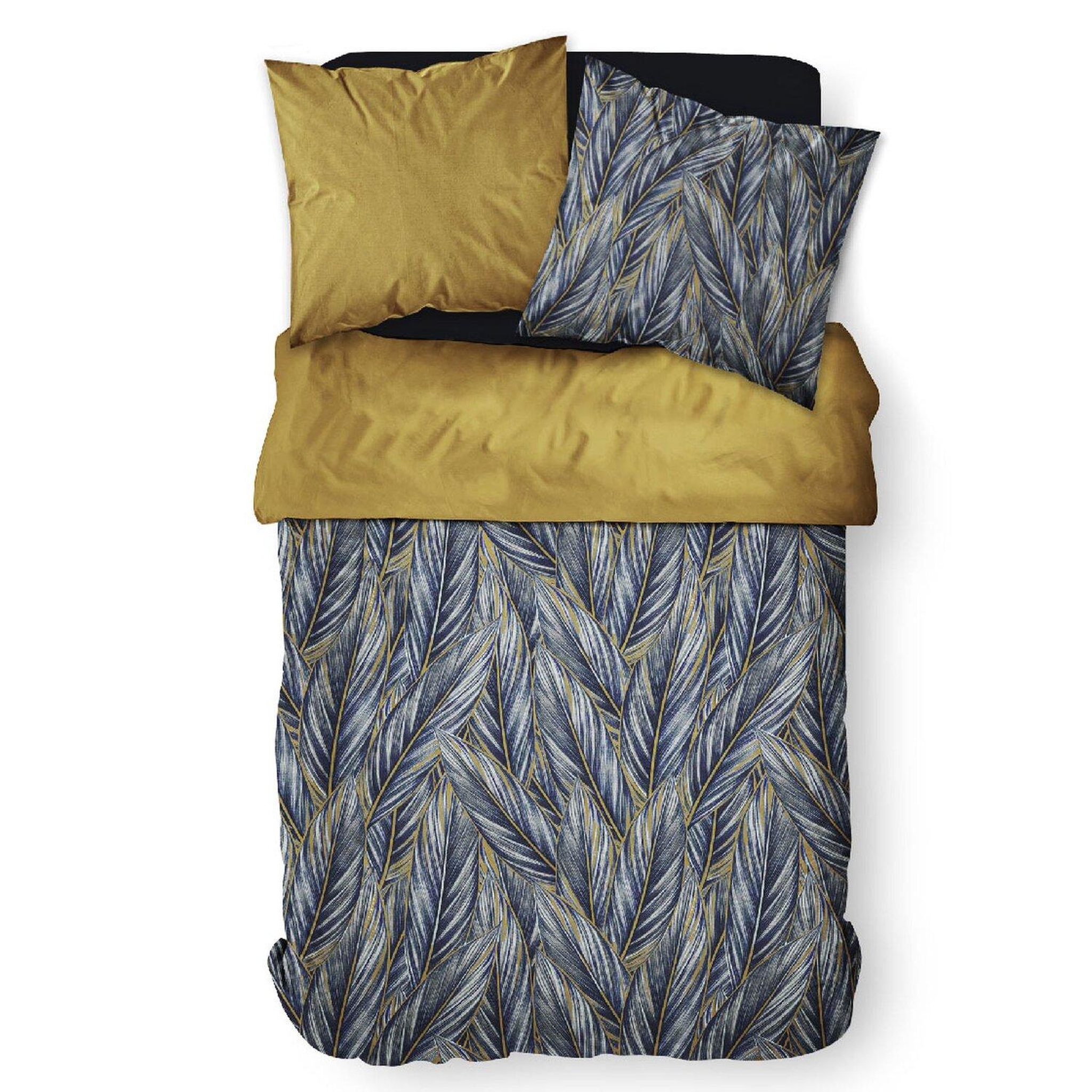 Voir la diapositive 4 : Home collection Parure housse de couette révers. 100% coton 57fils sunshine