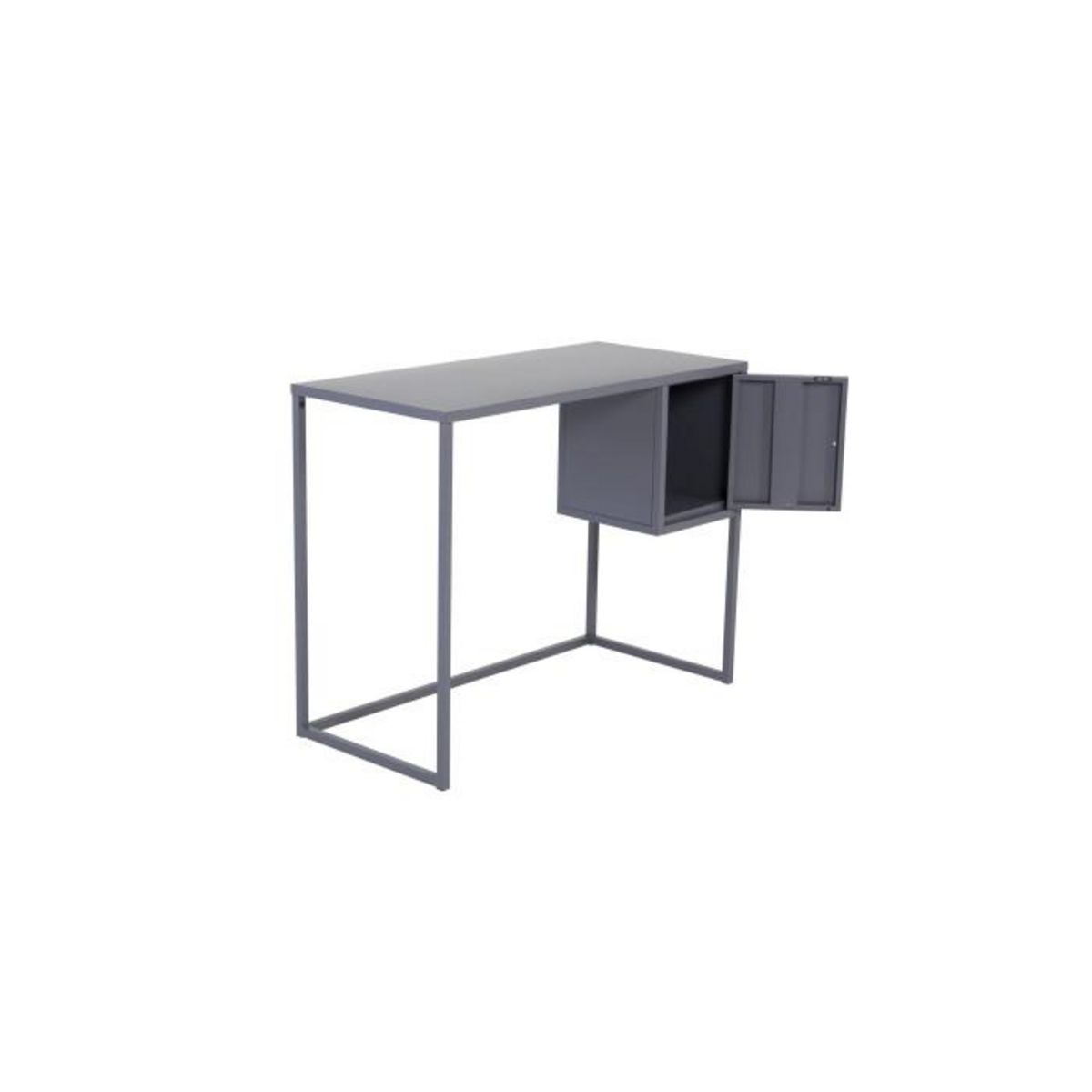 Paris Prix Bureau Design Avec Porte  Bakal  95cm Gris Clair
