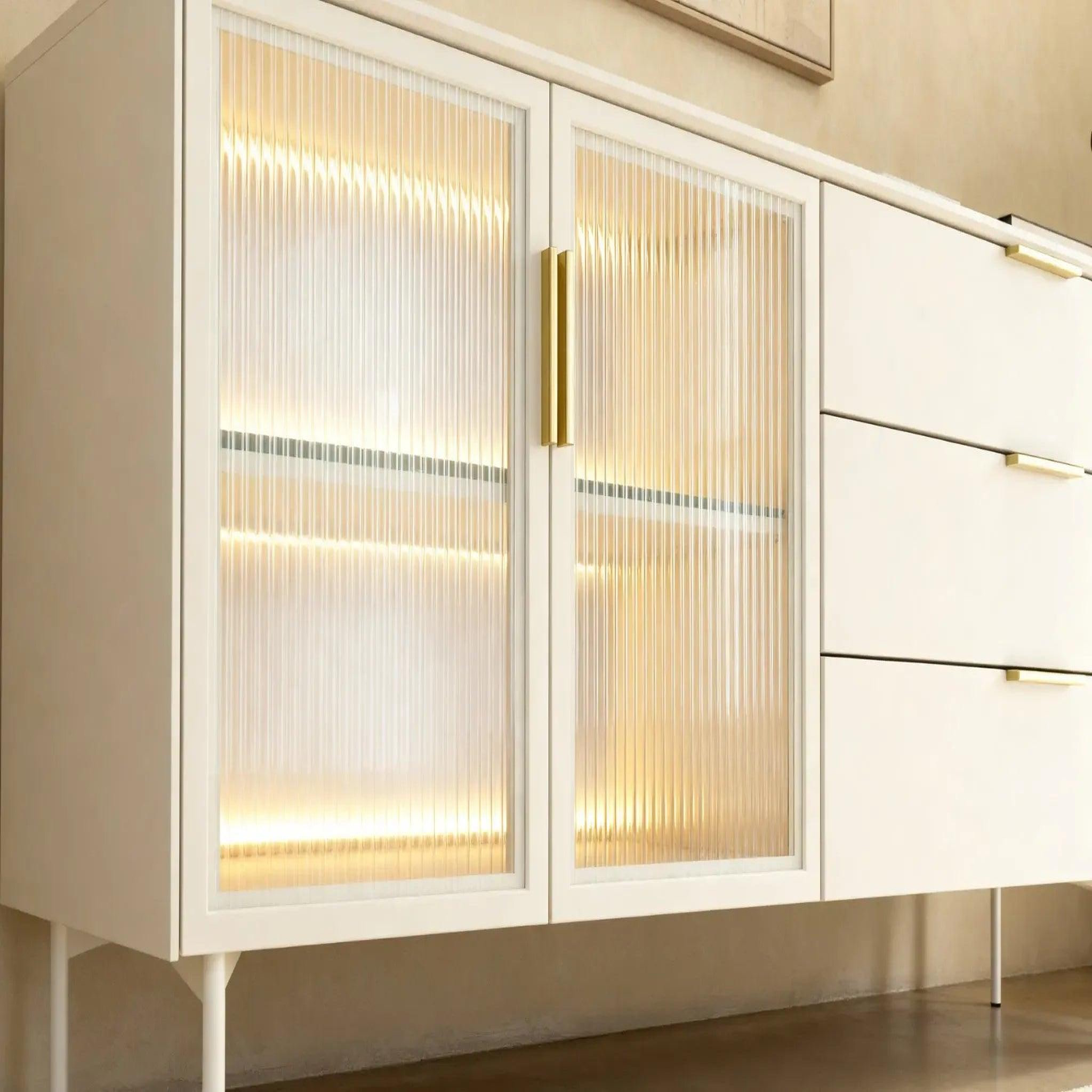 Voir la diapositive 5 : CASANOVA PARIS Paloma - buffet 2 portes 3 tiroirs 181cmeffet chêne dunin