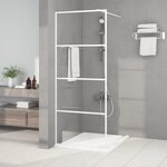 VIDAXL Paroi de douche Blanc 80x195 cm Verre ESG transparent