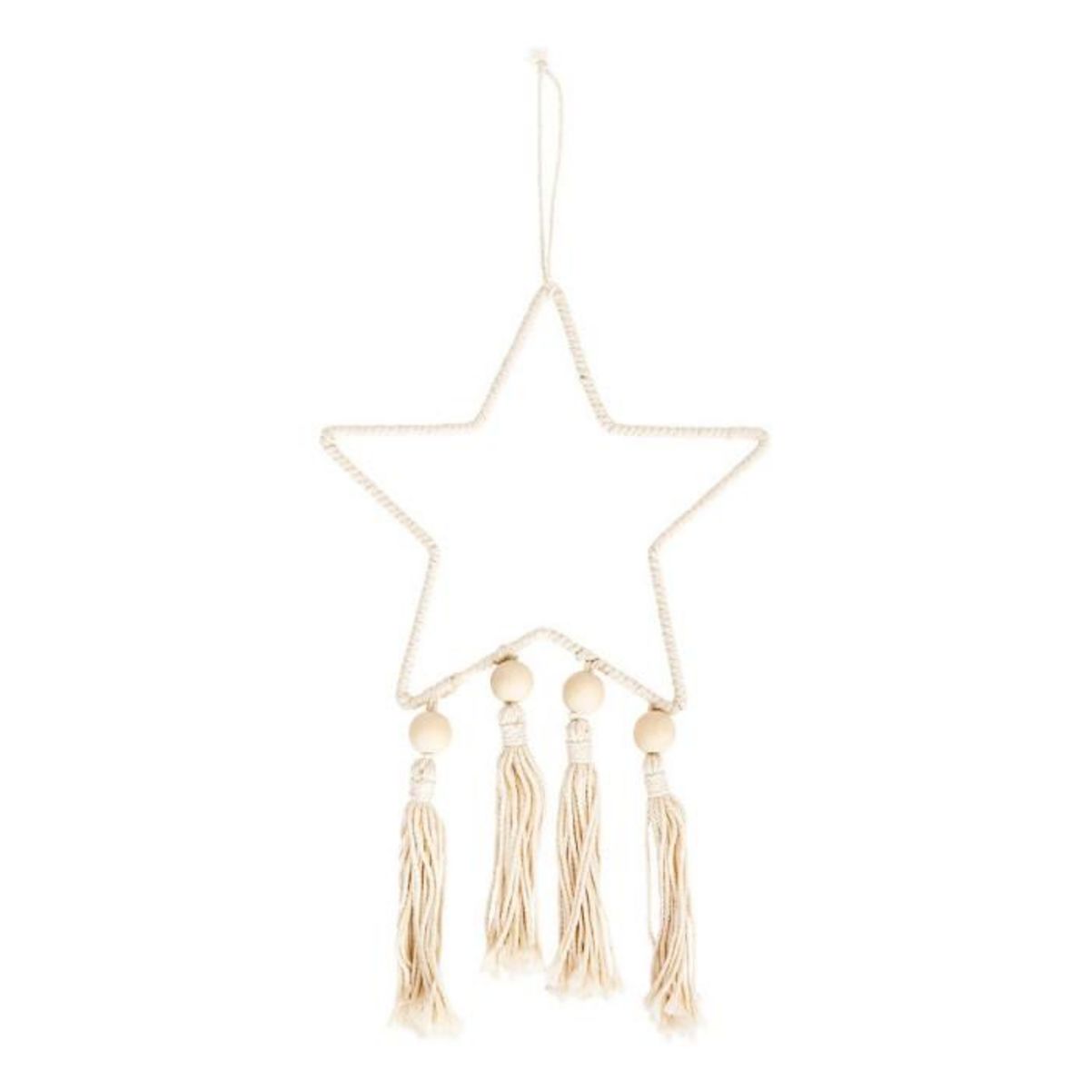 Atmosphera Kids Décoration Murale Enfant  Étoile  25cm Naturel