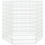 Voir la diapositive 2 : VIDAXL Enclos d'animaux en liberte 6 panneaux 54x100 cm fer galvanise
