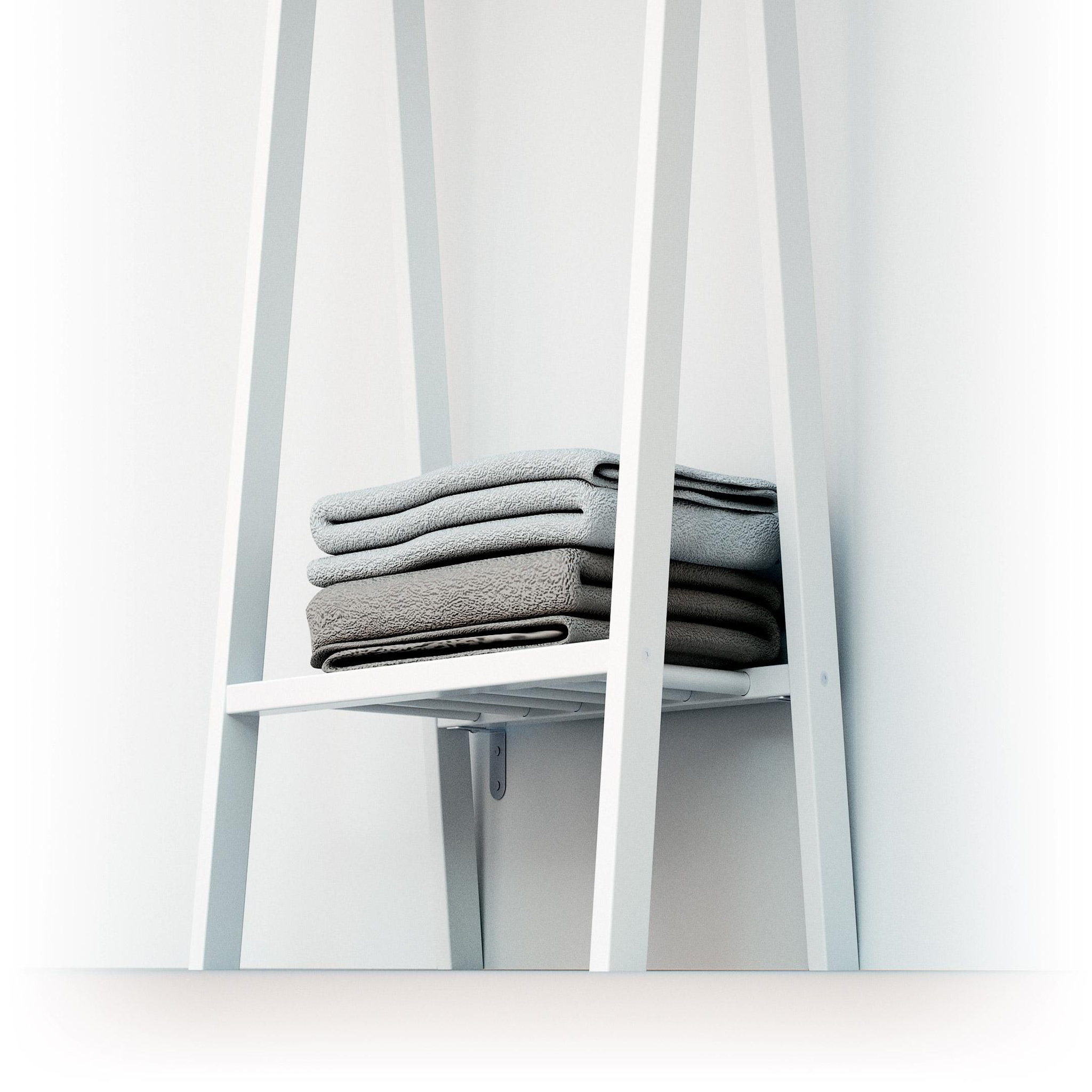 Voir la diapositive 3 : AT4 Porte vêtement enfant en bois hooki 50 x 30 x 130 cm