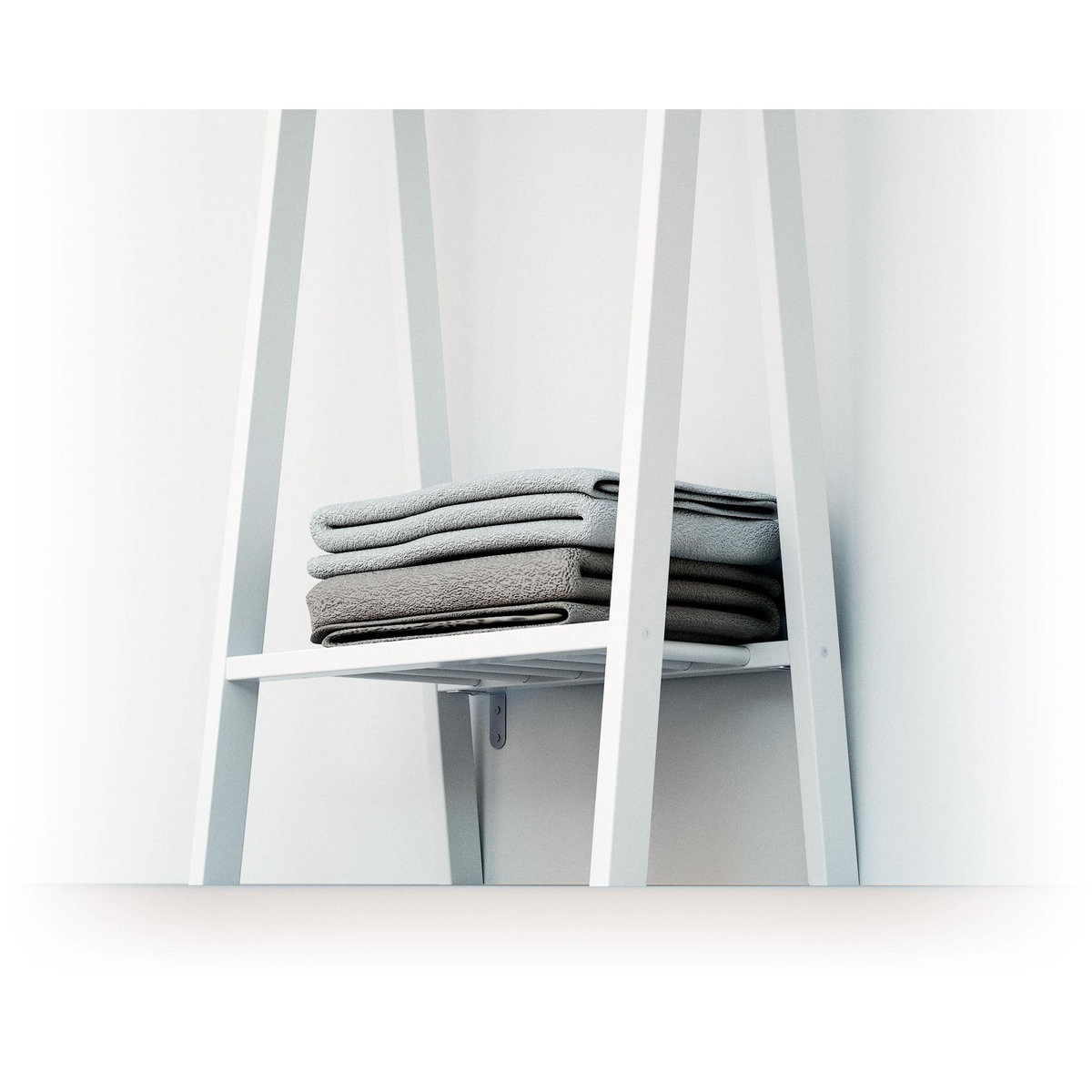 AT4 Porte vêtement enfant ESSENTIEL en bois - 30 x 50 x 130 cm