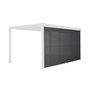 Voir la diapositive 1 : SWEEEK Auvent 4m aluminium et textilène pour pergola bioclimatique anthracite Palace