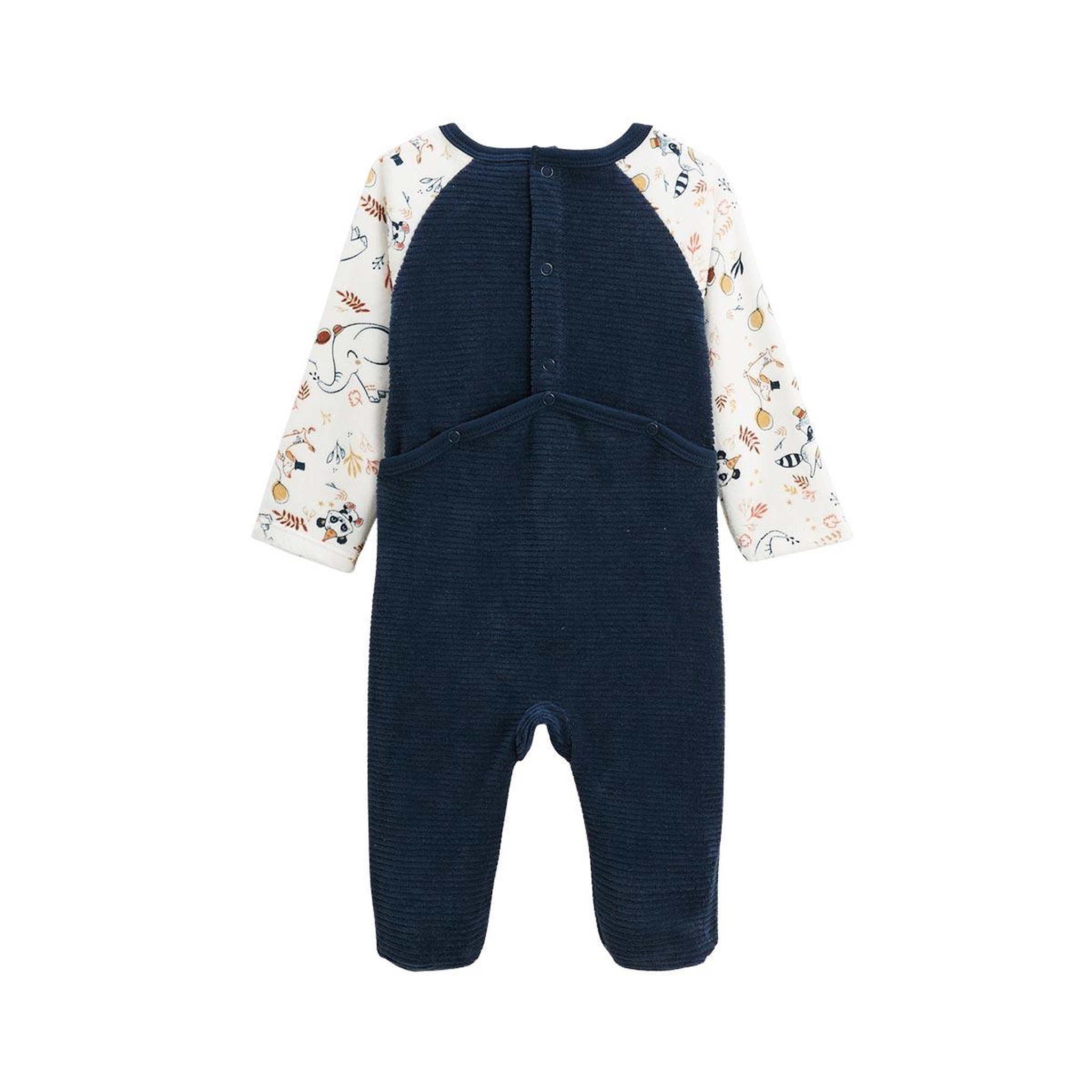 Voir la diapositive 1 : Petit BÃ©guin Pyjama bébé en velours cirque d'automne