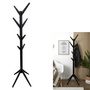 Voir la diapositive 4 : TOILINUX Portemanteau Arbre en MDF Hauteur 178 cm - Noir