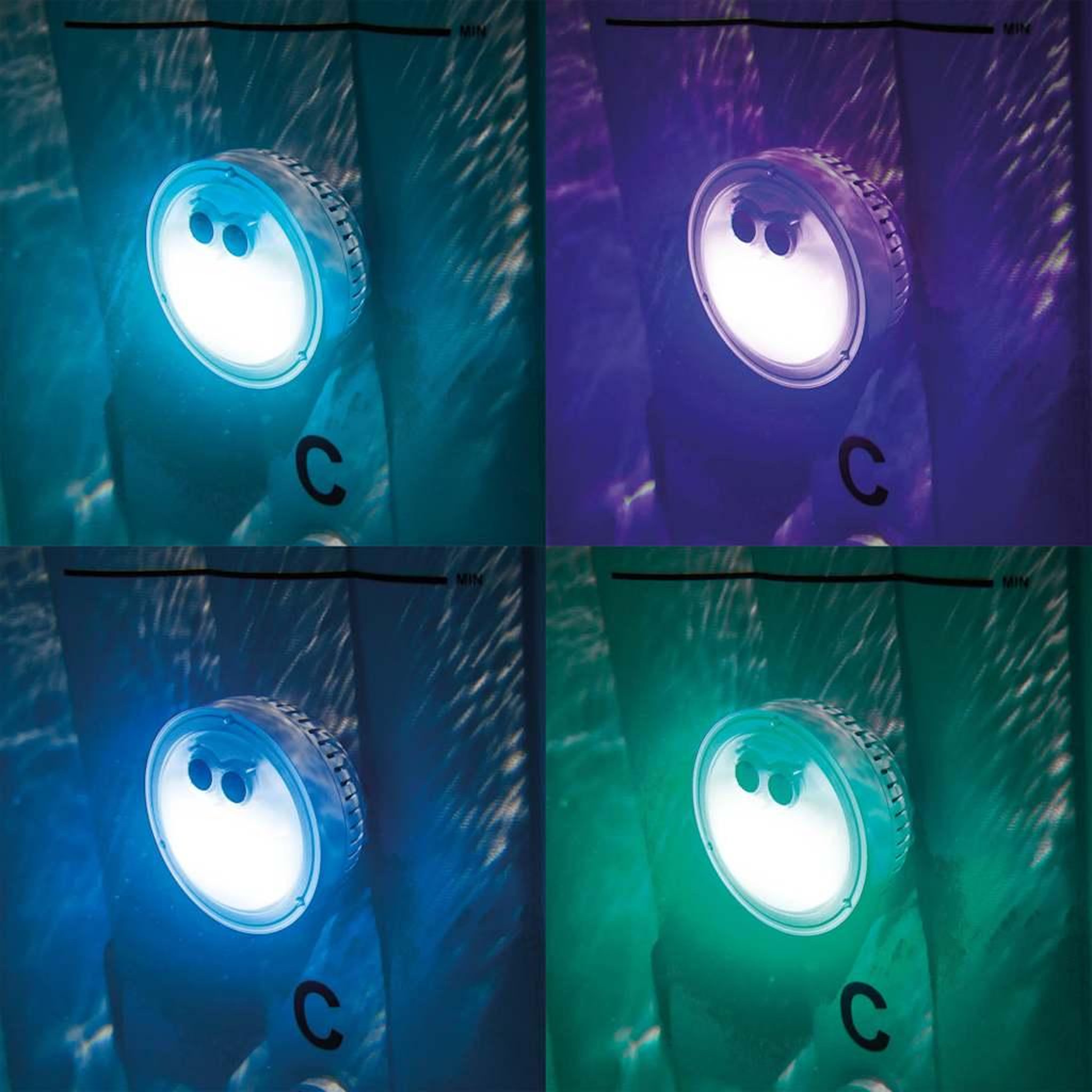 Voir la diapositive 4 : INTEX Intex lampe a led multicolore pour bubble spa 28503