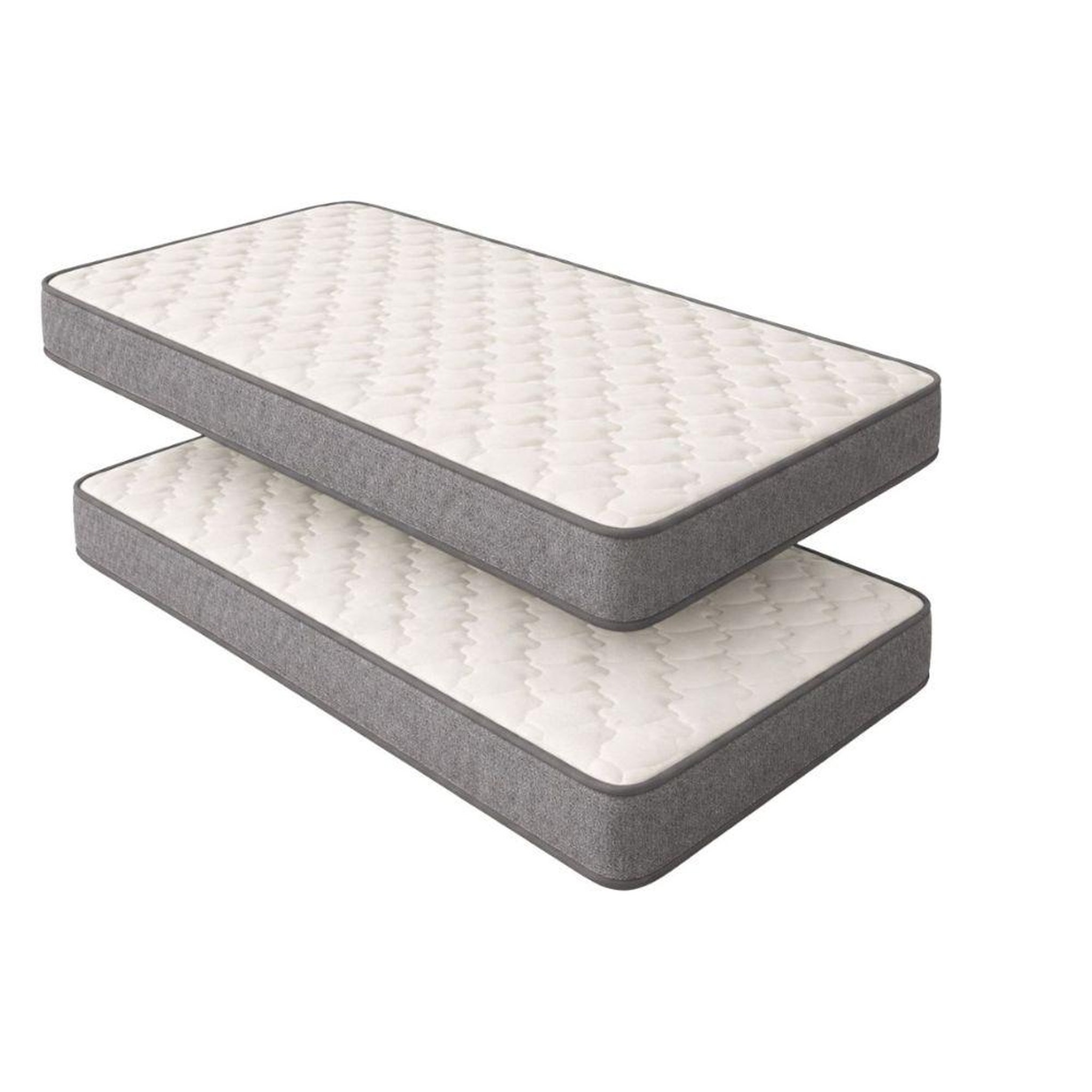 Voir la diapositive 1 : DAGOSTINO HOME Pack de 2 Matelas 90x190 | Spécial Lit Gigogne et Sommier Électrique  | Mousse HR Ferme, Soutien Parfait et Confort Optimal | Matelas 1 Place pour Adulte et Enfant | Indépendance du Couchage | Double Face (Été-Hiver) | Très Respirant | H15