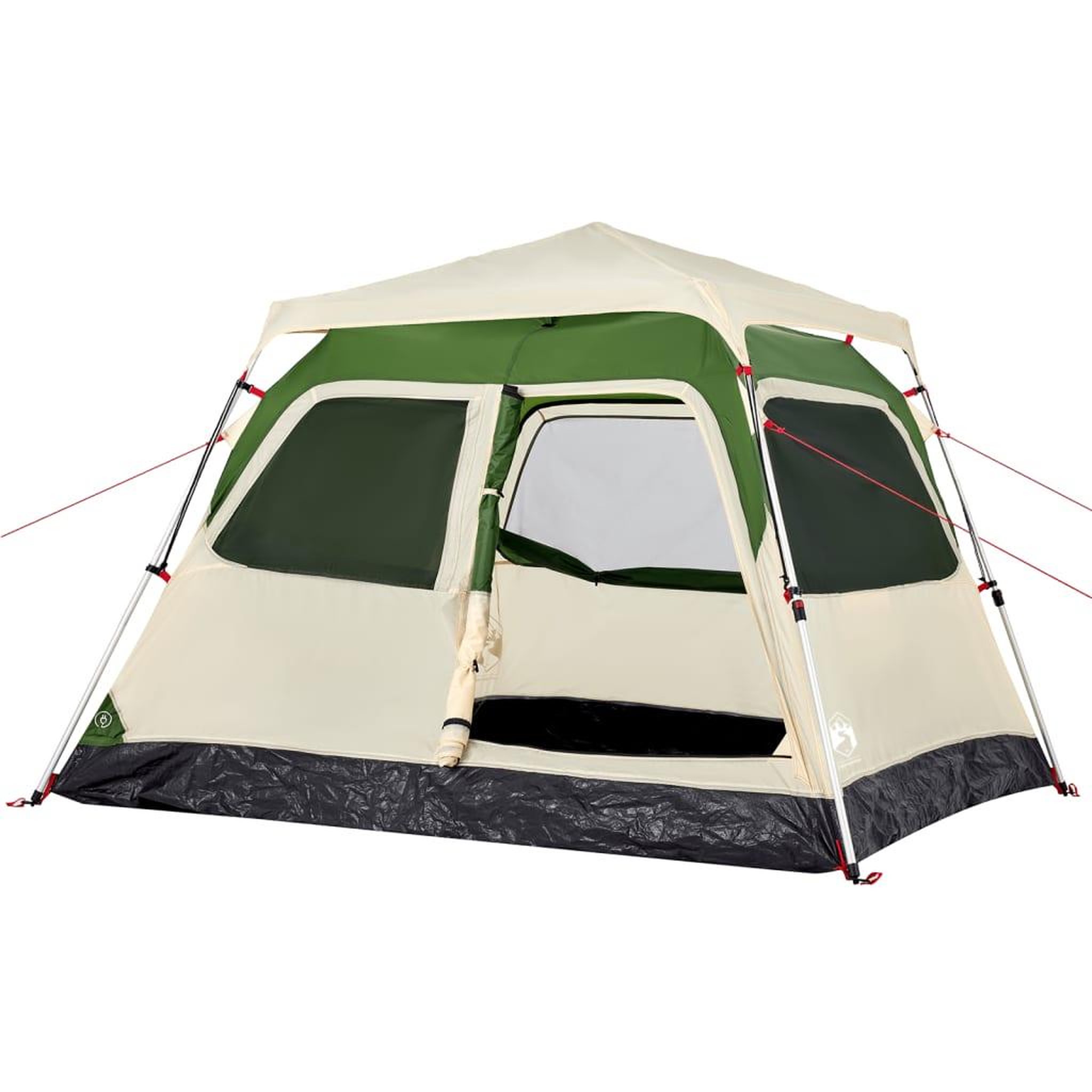 Voir la diapositive 4 : VIDAXL Tente de camping a dome 4 personnes vert liberation rapide