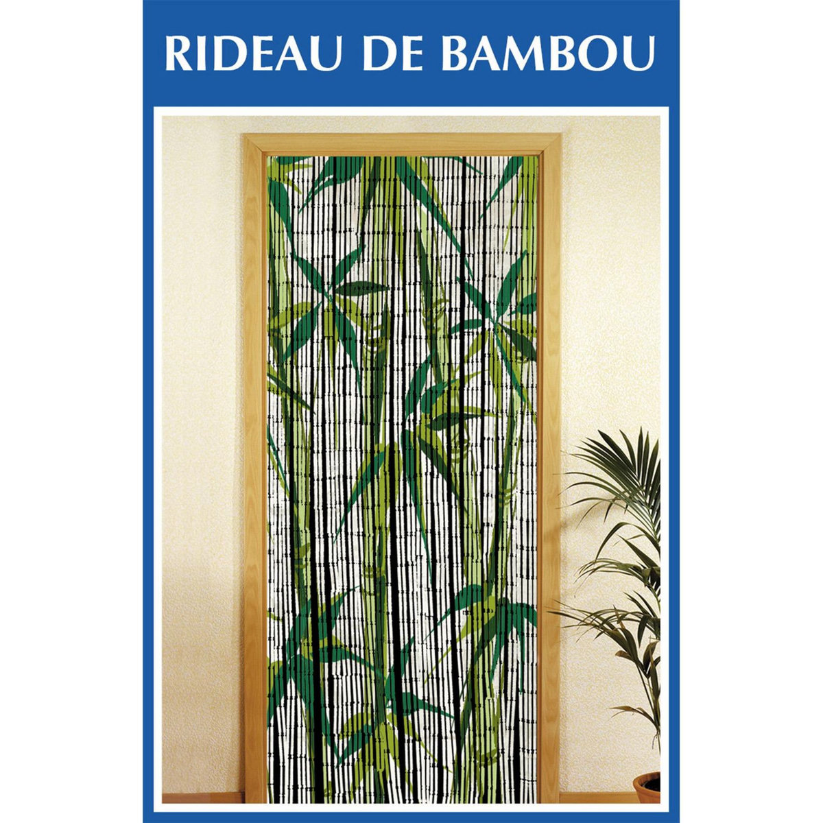 Wenko Rideau de porte - 90 x 200 cm. - Bambou