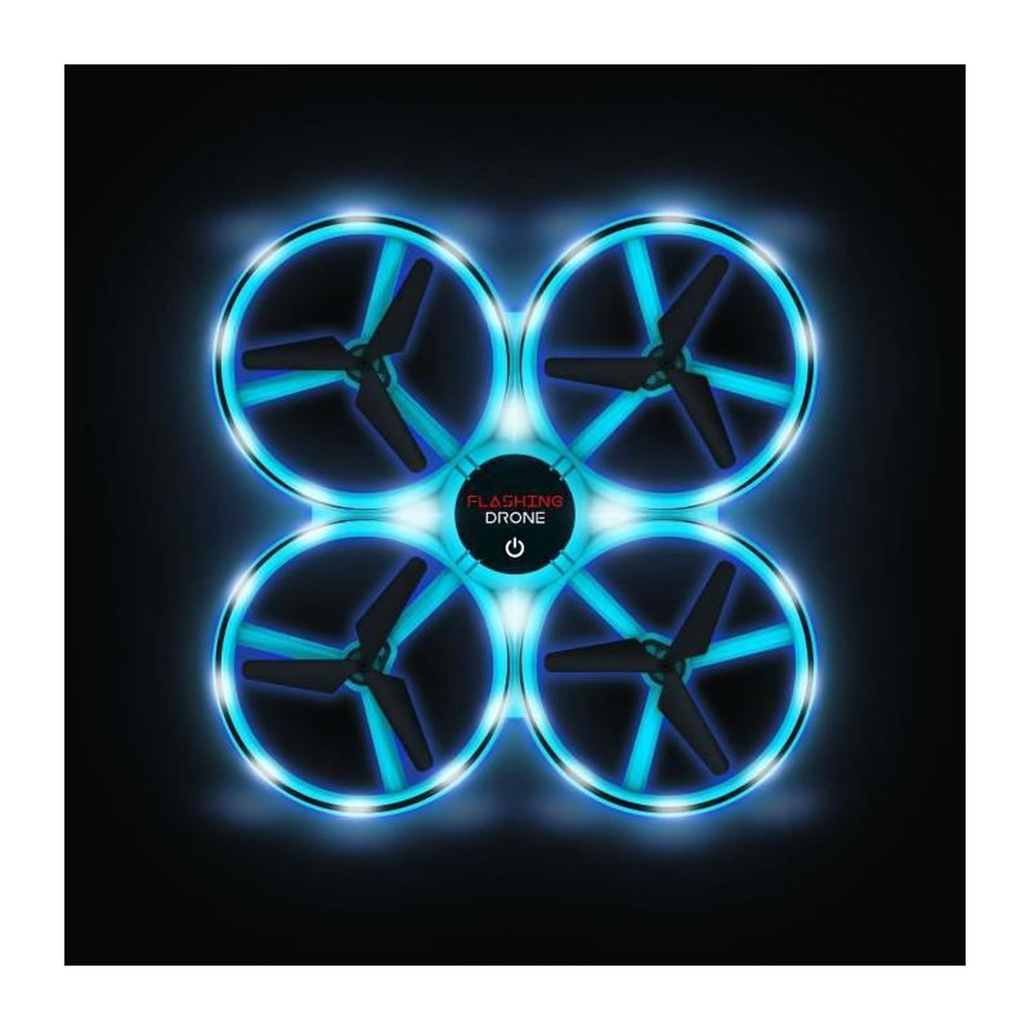 Voir la diapositive 3 : FLYBOTIC FLASHING DRONE - Mini drone avec LED - FLYBOTIC - Telecommande classique + telecommande mouvement poignet - Looping 360