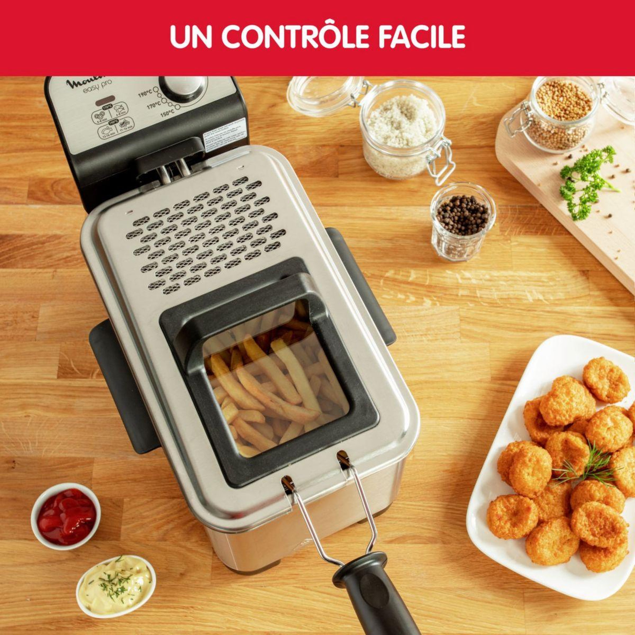 Voir la diapositive 3 : MOULINEX Friteuse semi-professionnelle easy pro premium yy5144fb