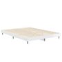Voir la diapositive 5 : VIDAXL Cadre de lit sans matelas blanc brillant 135x190 cm