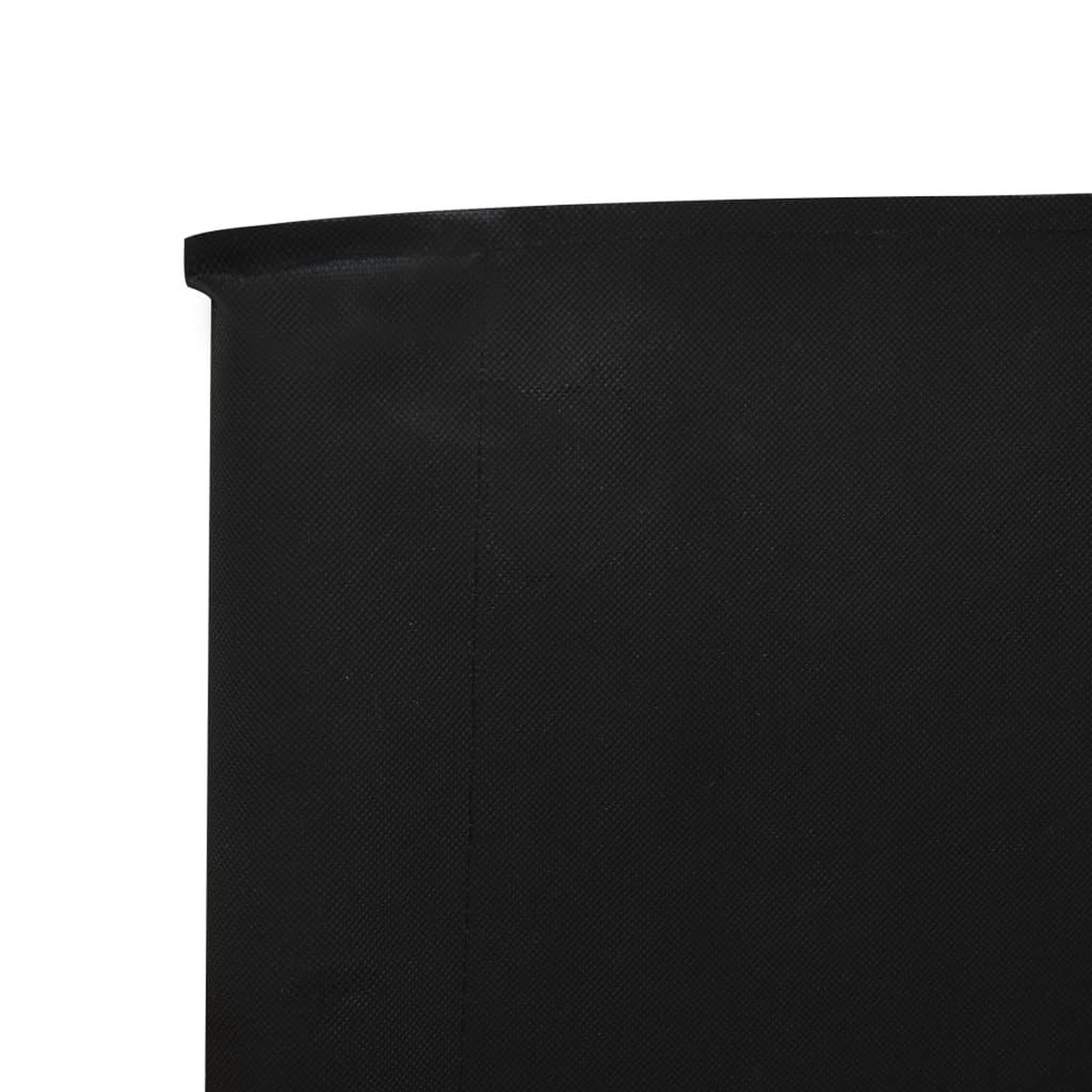 Voir la diapositive 4 : VIDAXL Paravent 5 panneaux Tissu 600 x 160 cm Noir