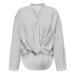 JACQUELINE DE YONG Chemise Blanc/Bleu Femme JDY Barbara Life. Coloris disponibles : Blanc