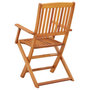 Voir la diapositive 5 : VIDAXL Chaises de jardin pliables lot de 4 Bois d'eucalyptus massif