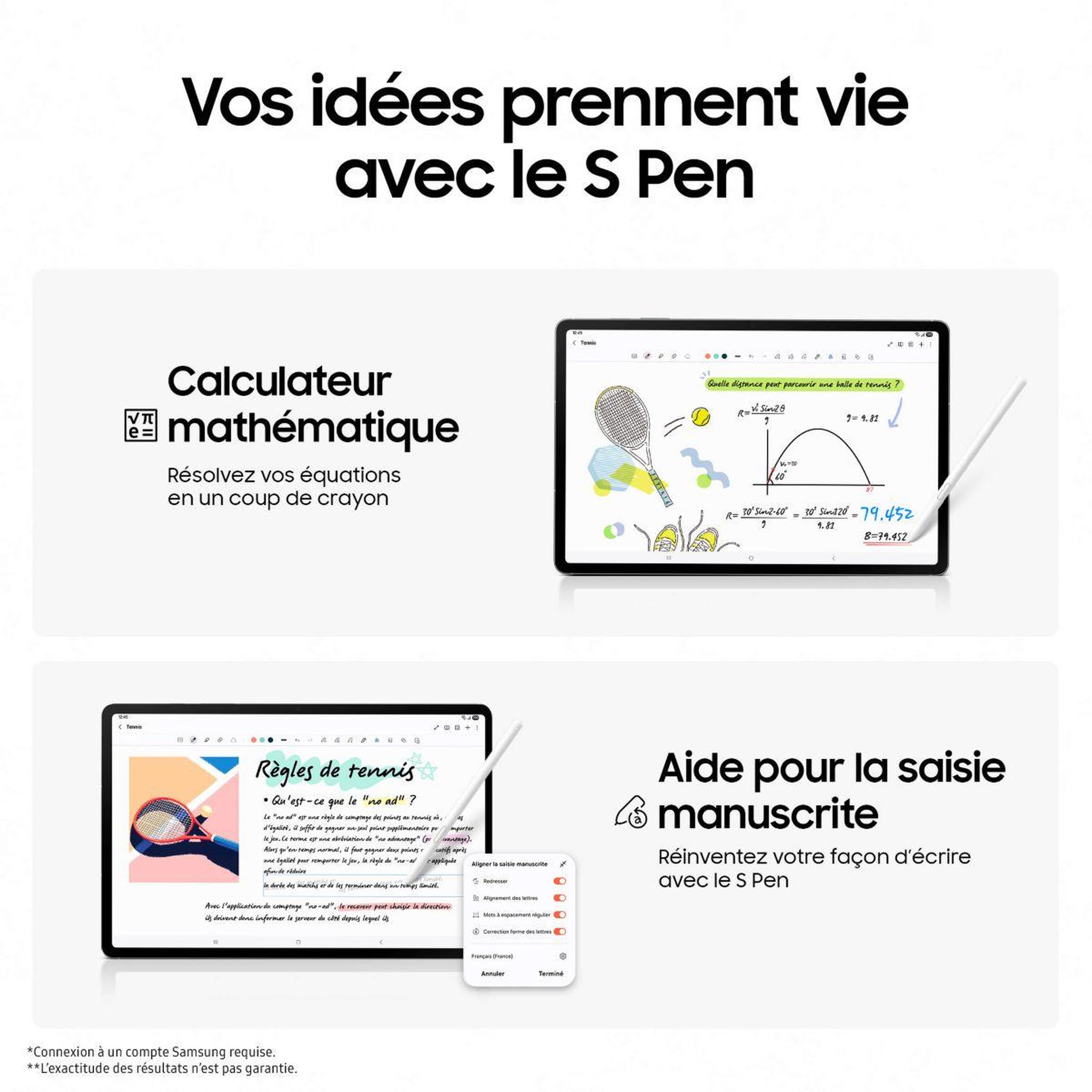 Voir la diapositive 5 : Samsung Tablette android galaxy tab s10 lite 10.9 wifi 256go gris avec galaxy ia