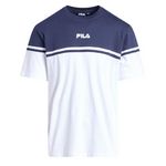 FILA T shirt Blanc/ Homme Fila Print. Coloris disponibles : Bleu