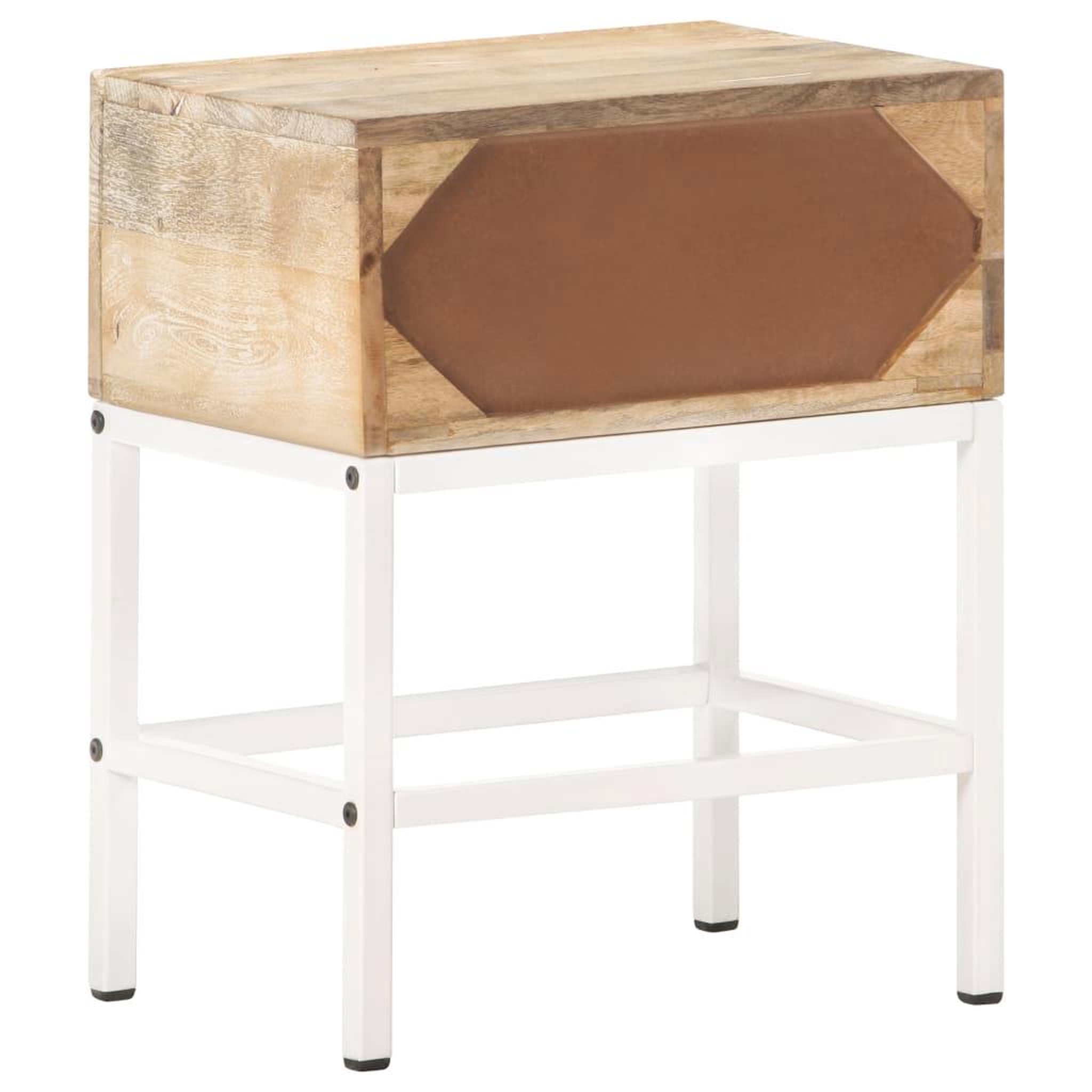 Voir la diapositive 4 : VIDAXL Table de chevet 40x30x50 cm bois de manguier massif