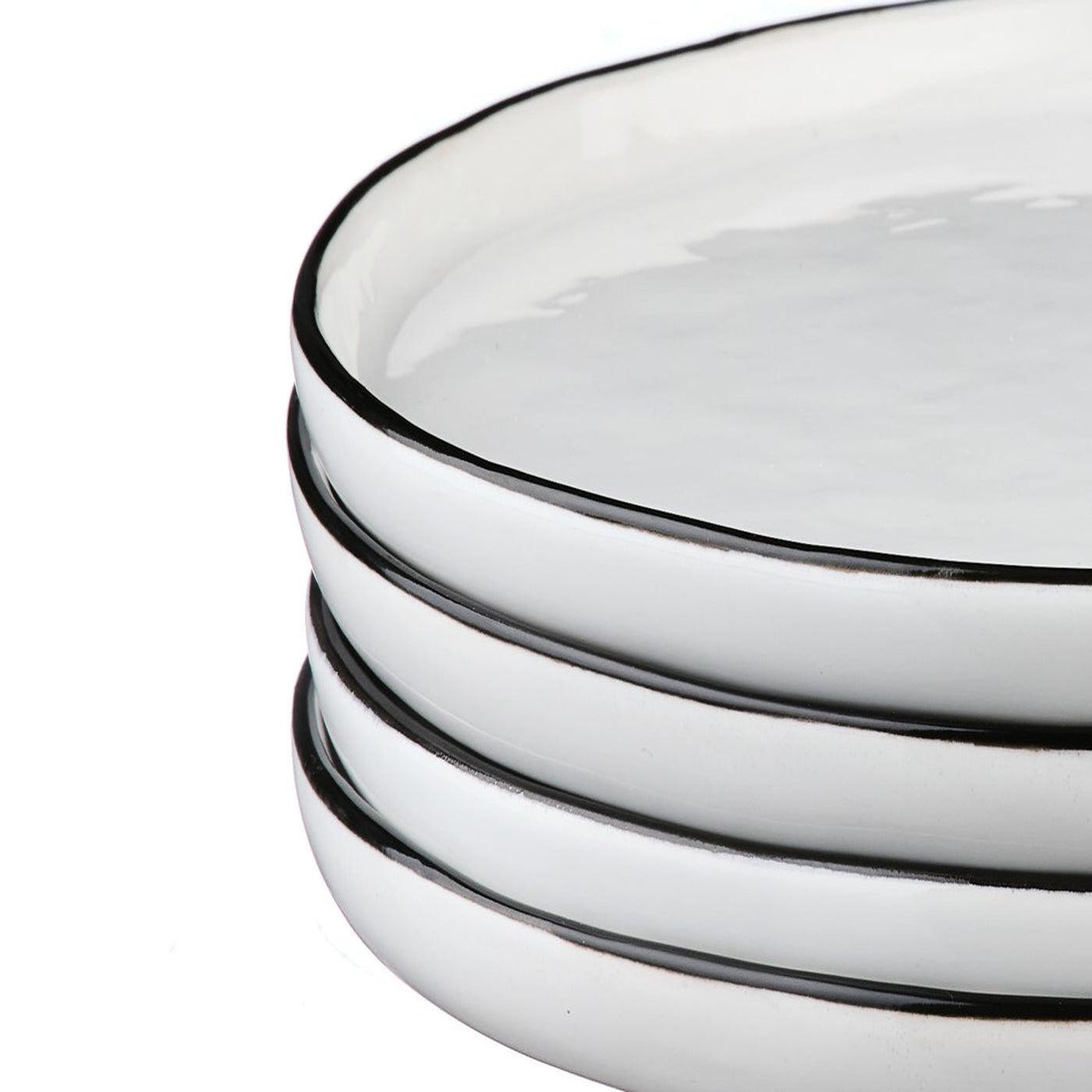 Voir la diapositive 5 : BJORN Assiette pure ø16,5cm - 4 pièces - blanc neige