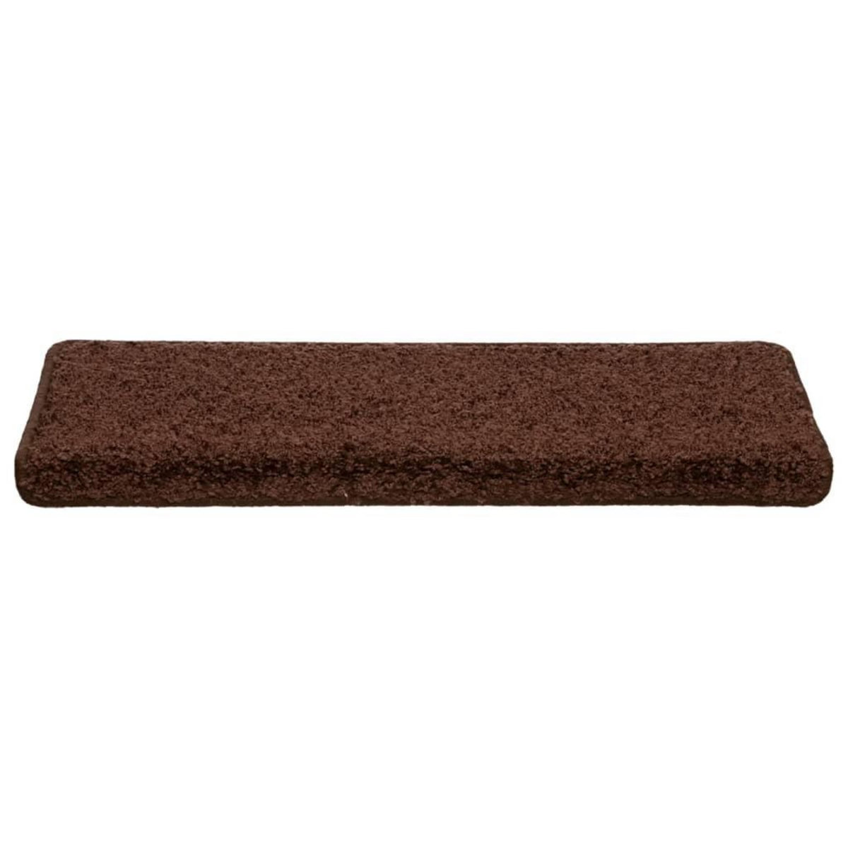 VIDAXL Tapis d'escalier 10 pcs 65x21x4 cm Marron