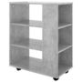 Voir la diapositive 5 : VIDAXL Armoire a roulettes Gris beton 60x35x75 cm Bois d'ingenierie