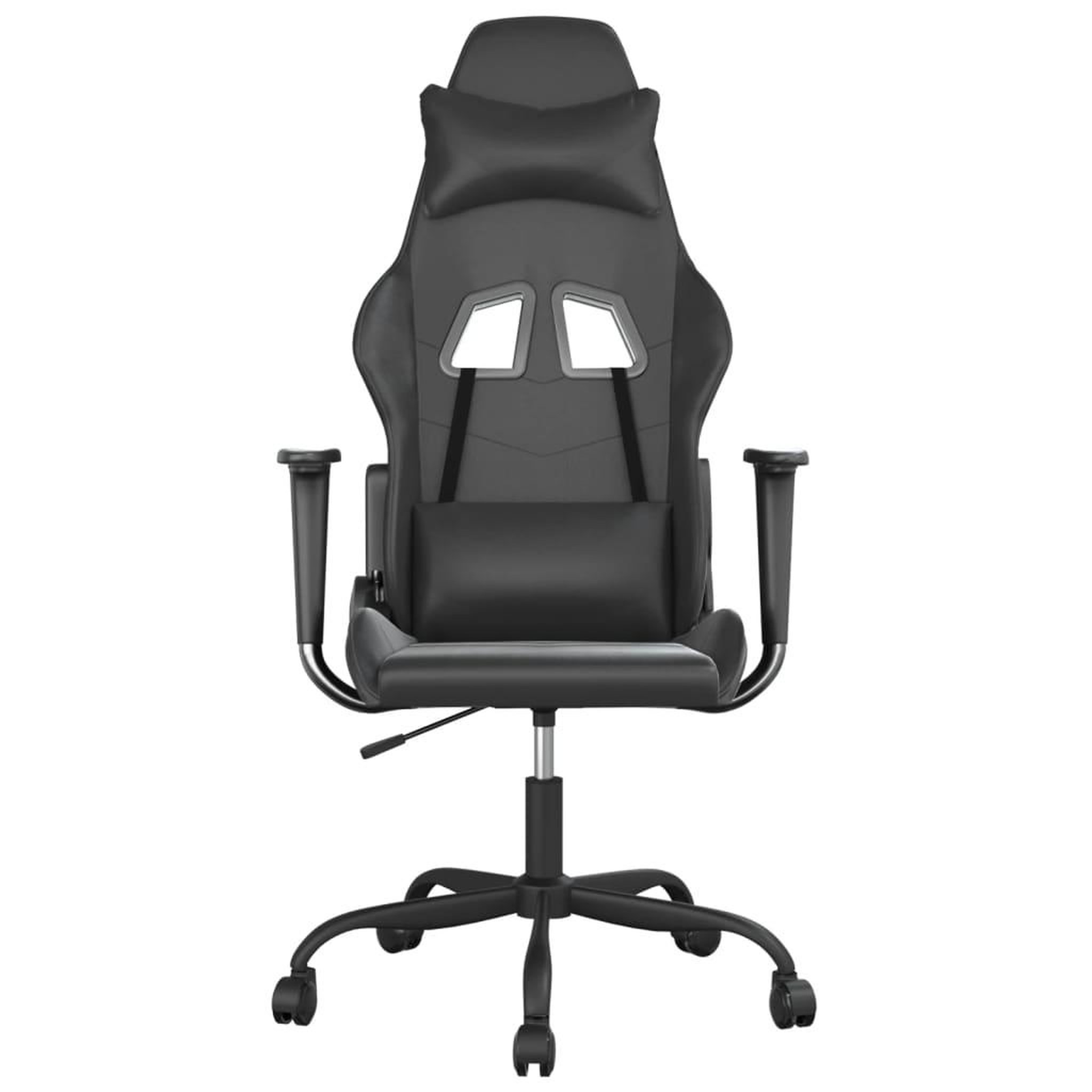 Voir la diapositive 3 : VIDAXL Chaise de jeu de massage noir similicuir