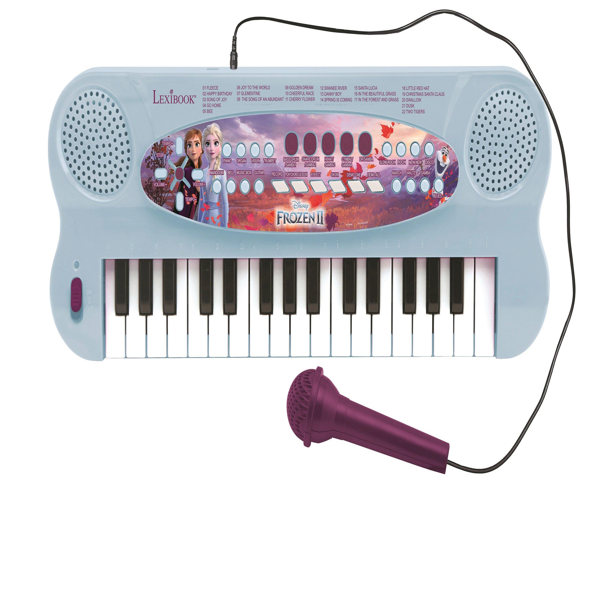 Lexibook Clavier Électronique Musical avec Micro Reine des Neiges