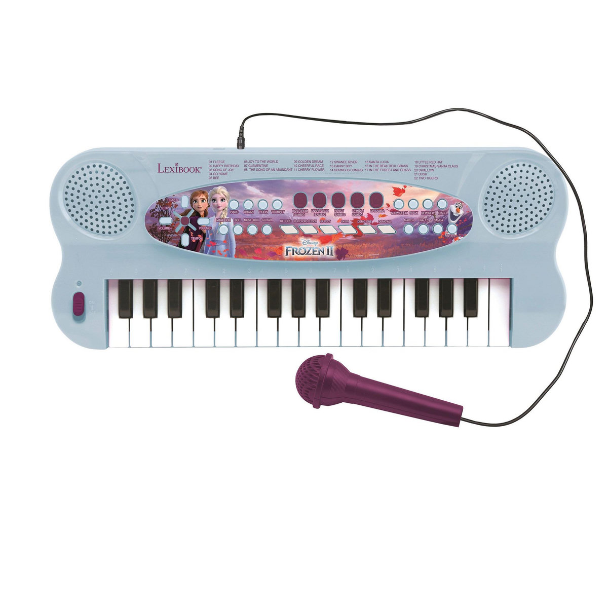 Lexibook Clavier Électronique Musical avec Micro Reine des Neiges