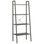 Voir la diapositive 2 : VIDAXL Etagere sur pied 4 niveaux Noir 56x35x140 cm