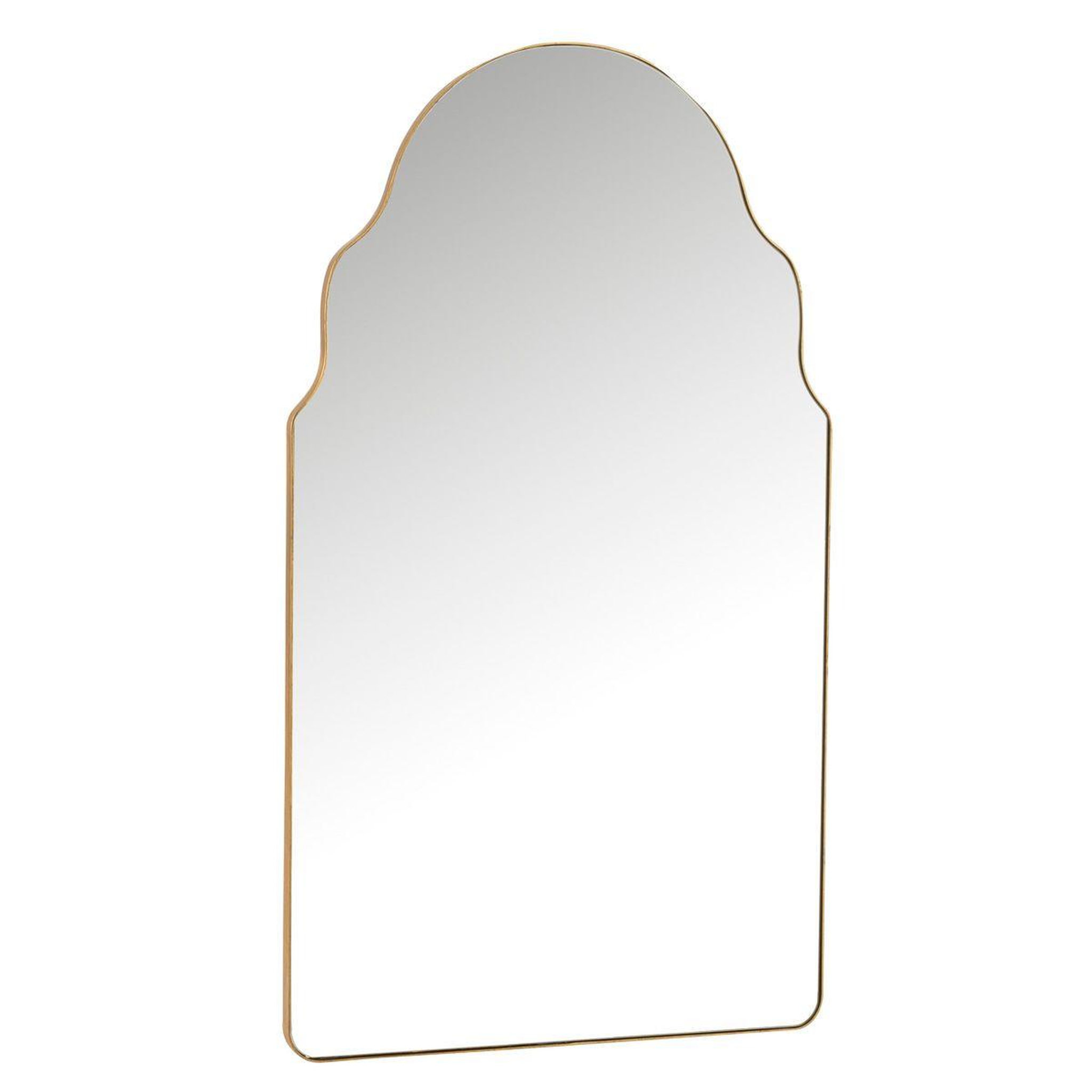 Voir la diapositive 1 : J-LINE Miroir Mural Design  West  103cm Or