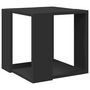 Voir la diapositive 2 : VIDAXL Table basse noir 32x32x30 cm bois d'ingenierie