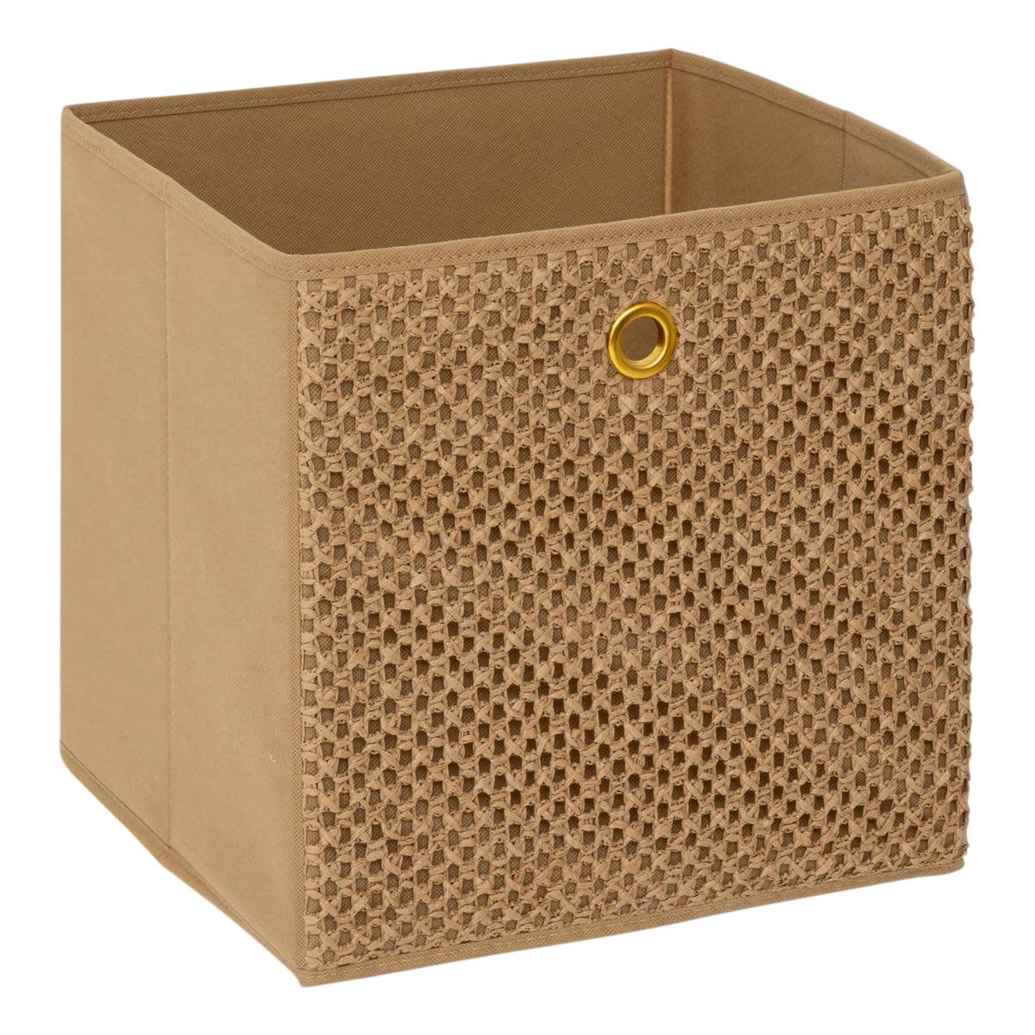 FIVE Boîte de rangement pliable  grass  31x31cm camel