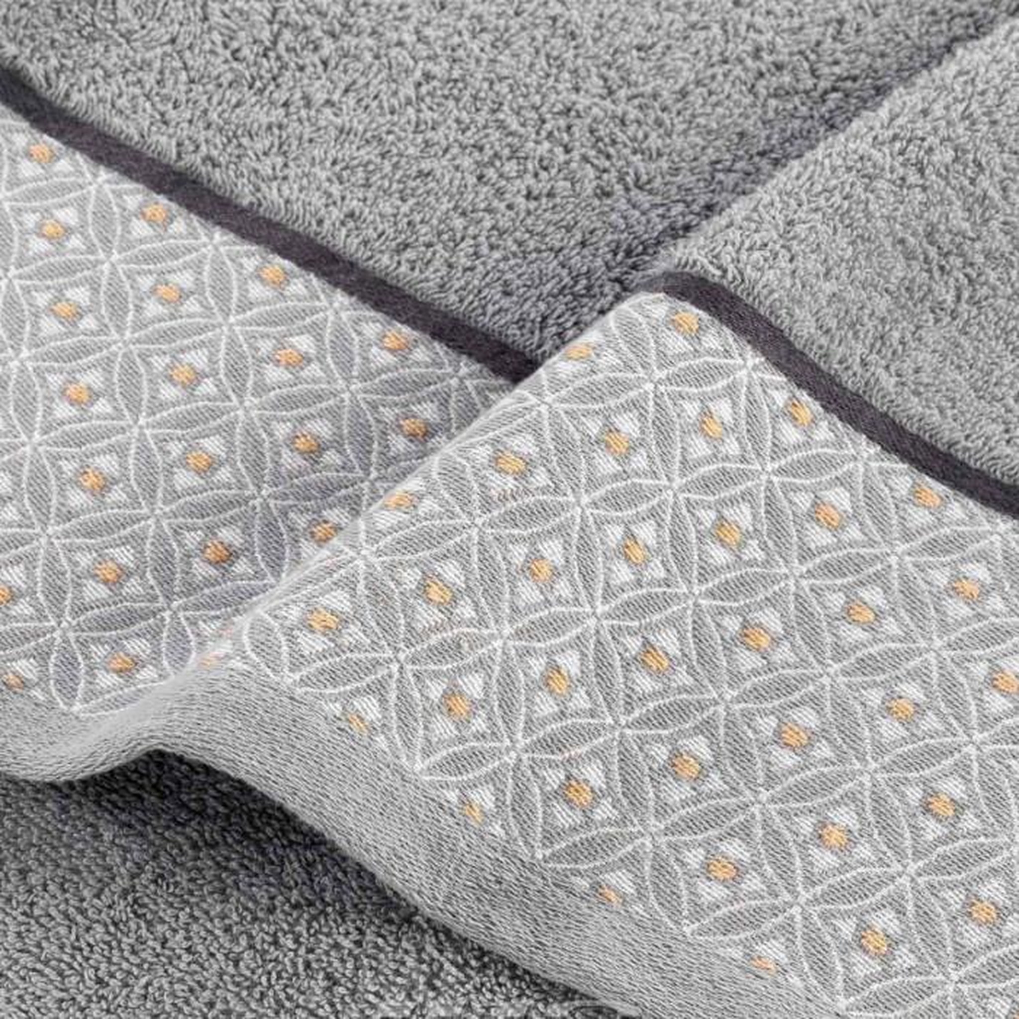 Voir la diapositive 2 : Paris Prix Serviette d'Invité Jacquard  Belina  30x50cm Gris