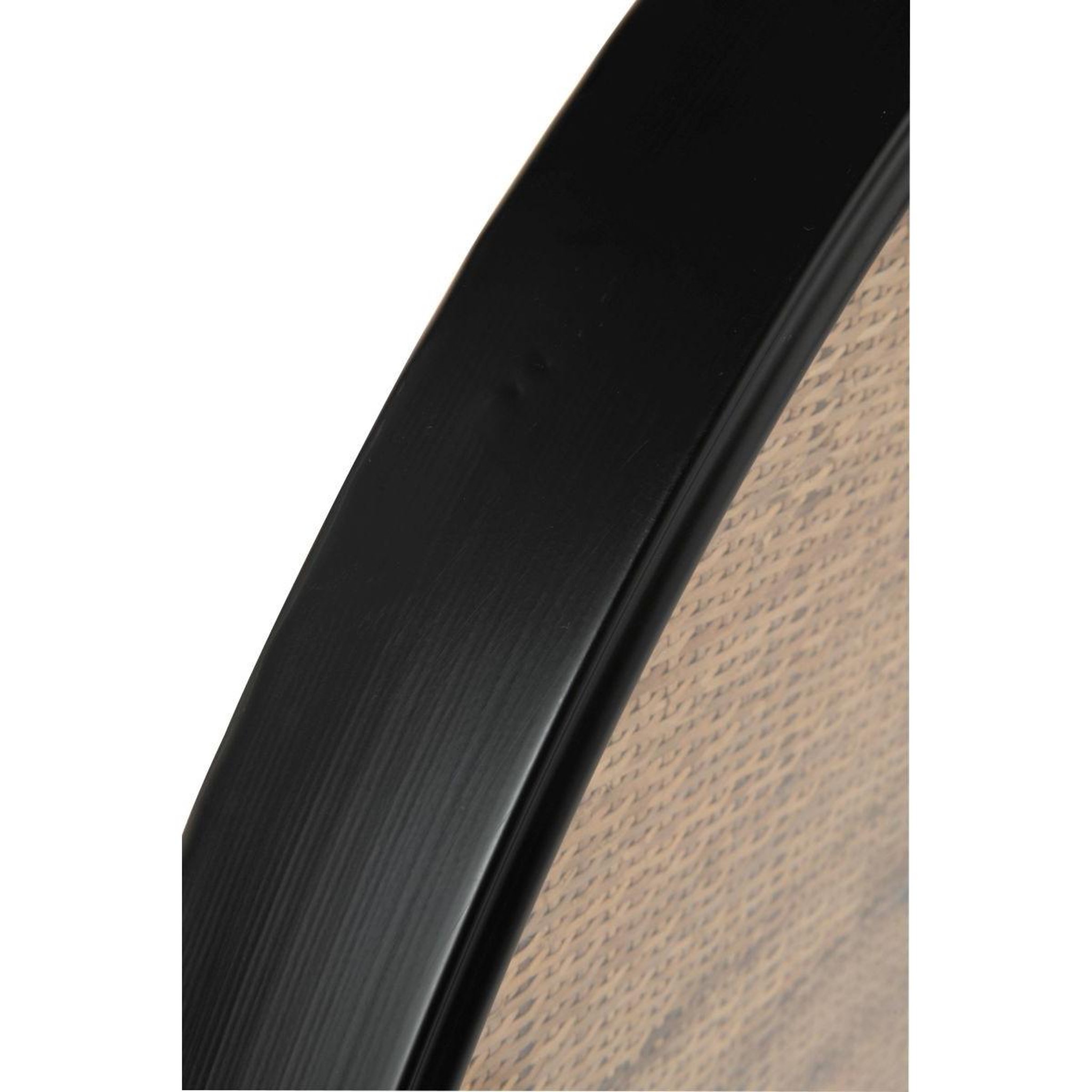 Voir la diapositive 3 : J-LINE Horloge murale en rotin  automn  80cm marron