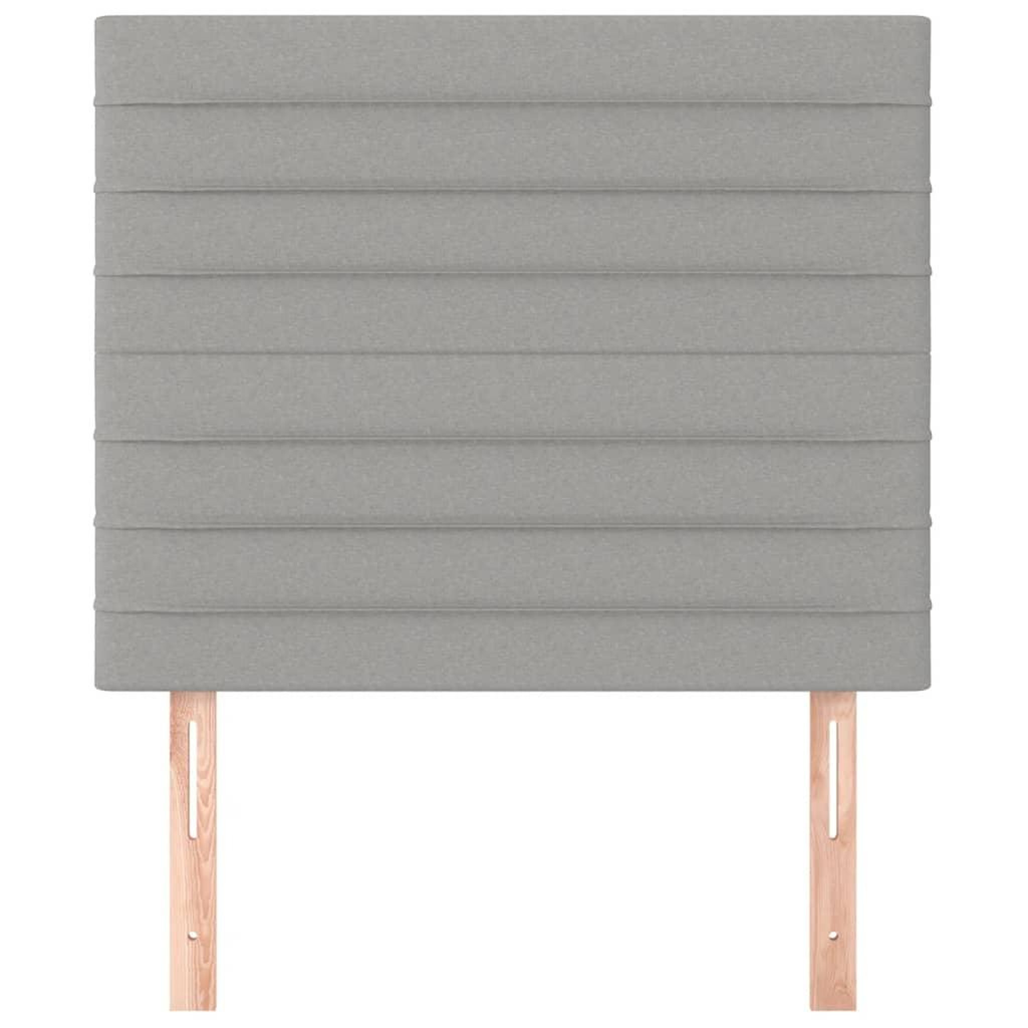 Voir la diapositive 3 : VIDAXL Tetes de lit 2 pcs Gris clair 80x5x78/88 cm Tissu