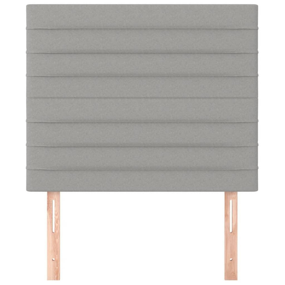 VIDAXL Tetes de lit 2 pcs Gris clair 80x5x78/88 cm Tissu