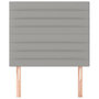 Voir la diapositive 3 : VIDAXL Tetes de lit 2 pcs Gris clair 80x5x78/88 cm Tissu
